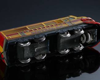 Vintage Japanese Central RR Tin Toy Train Japan TN 	2x1.5x6.5in	196146
