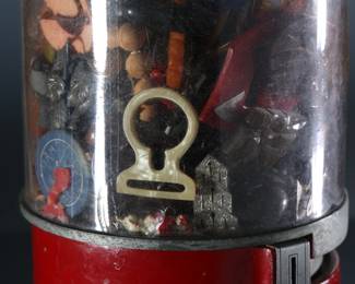 1 Cent Gumball Machine Folk Art  CoinOp	12.5x6.5x6.5in	196219
