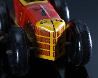 Vintage Marx Tin Litho Windup Race Car	2.5x3x5in	196104
