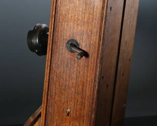 Antique Western Electric Wall Phone Hand Crank 	20.5x9.25(13in max) x11in	199083
