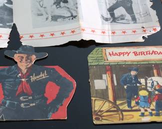Lot of 8 1950s Vintage Hopalong Cassidy Birthday Best Wishes Cards buzz Cardozo	Largest: 7.25x6in	196099

