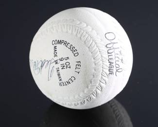 *Signed* Ted Williams Autographed Ball Sports Action Official League Rubber Baseball MLB	2.75in Diameter 	199177
