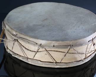 Vintage Mayo Indian Tribal Drum Mexican	4in H x 14in Diameter 	196173
