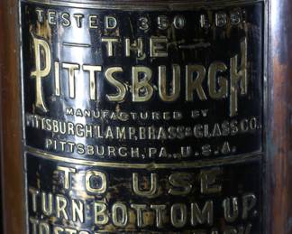 The Pittsburg Antique Brass & Copper Fire Extinguisher 	24x8x7.5in	199107
