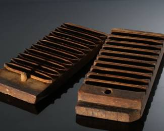 Antique Wood Cigar Press/Mold   	2.5x5x11.75in	199087
