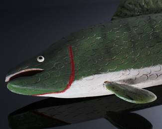 Lot of 3 Vintage Folk Art Carved Wood Fish		196045
