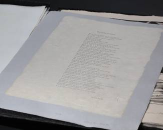 John L. Risseeuw A Dance of Death Art Portfolio 19 Prints in binder Sidney Chafetz, Warrington Colescott, Antonio Frasconi	21.5x17x1.25in	196040
