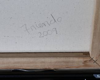 "Friendo" Screenprint Original Art 	Frame: 30.25x24.25in	196014
