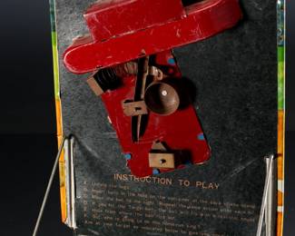 Vintage Japanese Tin Litho Toy Home Run All Star Target Game 	13x9x2in	196063
