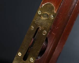 Antique 28in Stanley Rule & Level&nbsp;Brass & Wood Level #2  28.25x3.15x1.35in	199022
