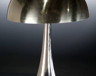 1970s Vintage Laurel Mushroom Lamp Chrome V-1121 4339 	25in H x 16.25in Diameter 	289022
