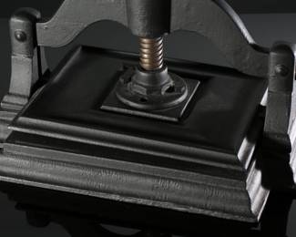 Victorian Cast Iron Antique Black Bookbinder Book Press	14x16.75x10.75in	199077
