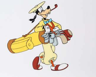 The Walt Disney Company Serigraph Cel Goofy Cartoon “How to Play Golf” Art - 1944 Limited Edition	12 x 15.5 x 1 in	198024
