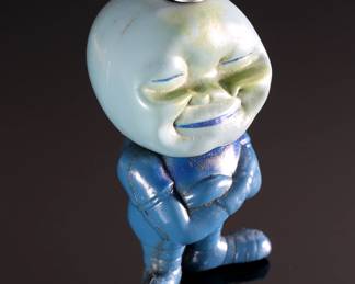 *Rare* 1960s Blue Moon Man Alien Creature The Electric Game Company Toy Figure Co. #2	4x2x2in	196142
