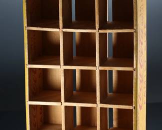 1960s Vintage Coca-Cola Family Size Wood Crate Yellow Coke	5.5x12x18in	196028
