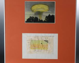 *Original* Folk Art UFO EMPORALL 99 Framed Unsigned 	Frame: 26.25x22.25x0.75in	196004
