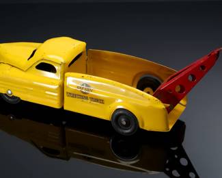 Vintage Buddy L Pressed Steel Wrecking Truck Tow Truck Toy	6x4x16.5in	196244
