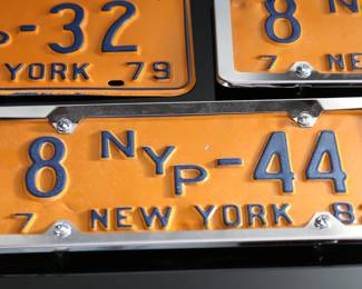 Lot of 3 Vintage NYP New York Press License Plates - 1979 and 1982	7 x 12.5 x 2 in	198025
