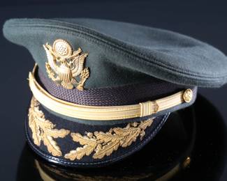 US Army Military  Senior Officers Visor Cap Hat Kingform Deluxe 	7	199133

