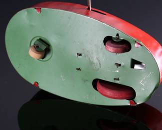 Vintage Dodgem Bumper Car Tin Wind Up Toy General Product inc Made in Canada 	3.25x3.75(4.5 with key) x6.5in	196096
