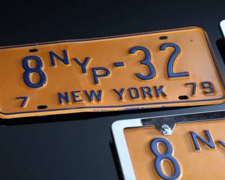 Lot of 3 Vintage NYP New York Press License Plates - 1979 and 1982	7 x 12.5 x 2 in	198025
