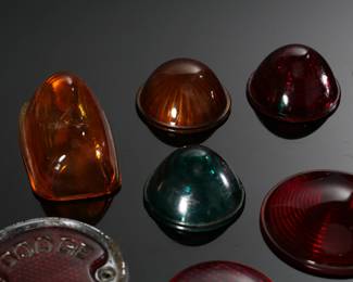 Lot of 15 Vintage Automative Tail Light Lenses Etc 		196176
