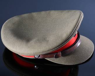 British Army Dress Visor Cap Hat	Size: unmarked look like 6.5	199136
