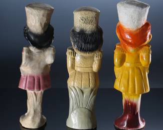 Lot of 3 Vintage Carnival Chalkware Majorette Dolls		196162
