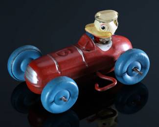 1940s Occupied Japan Donald Duck Race Car Masdaya Wind-Up Celluloid/Tin	2x2x3in	196148

