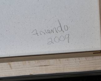 "Friendo" Screenprint Original Art #2	30.24x25.25x1.4in	196073
