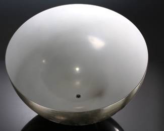 1970s Vintage Laurel Mushroom Lamp Chrome V-1121 4339 	25in H x 16.25in Diameter 	289022
