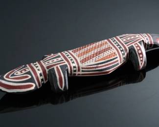 Tribal Carved Wood Lizard	9.95in Long 	199160
