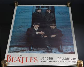 Vintage Beatles London Palladium 64 Poster by Apple Corps	24x36in	199176
