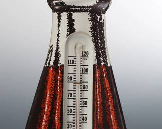 Vintage Hires Root Beer Soda Advertising Die Cut Bottle Thermometer Sign	28.75x7.75x1in Deep	196059
