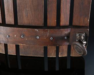 Antique Oak Wood Slat Automotive Mechanics Creeper	5x20.5x44.25in	199066
