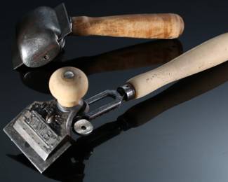 Lot of 3 Antique Carpenters Scrapers Woodworking Tools 		199097
