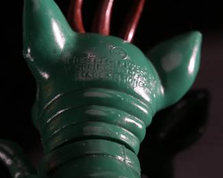 *Rare* 1960s Green 3 Horned Alien Creature The Electric Game Company Toy Figure Co.	5.5x2.5x3in	196141

