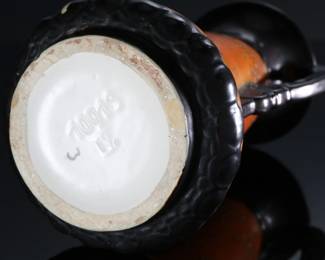 Ditmar Urbach Alienware Vase Czechoslovakia Art Deco Pottery 10913&nbsp;	9.75x5.55x5.55in 	196052
