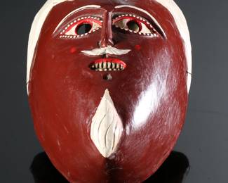 Vintage Juanegro Mexican Dance Mask Folk Art Brown	3.5x5.5x7.5in	196035

