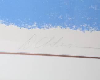 Signed/Numbered  Dan Christensen 1980 Serigraph&nbsp;Abstract Art Screen Print 	frame: 31x39.75x1.5in	199067
