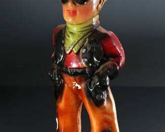 Vintage Carnival Chalkware Lone Range Cowboy Figure 	15.75x5.5x3.5in	196167
