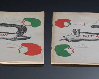 Lot of 2 Nut Art Gallery Book California State University 1972 Exhibition Catalog	11x8.75in	196202
