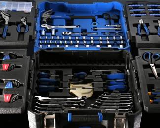 Kobalt 200-Piece Household Tool Set with Hard Case	Case: 21x18x9.75in	199113
