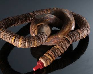 Bottle Cap Snake Rustic Folk Art 	36in long when uncoiled 	196193

