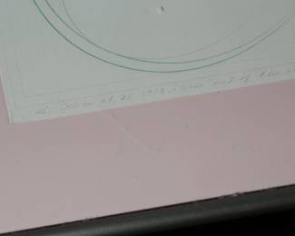 Original Art Colored Pencil on Paper “Near end of the River”  unsigned. 	Frame: 14.5x15x1in<BR>Art: 10/5 x 11in	196195
