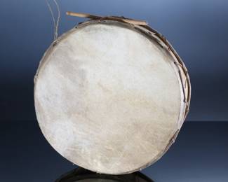 Vintage Mayo Indian Tribal Drum Mexican	4in H x 14in Diameter 	196173
