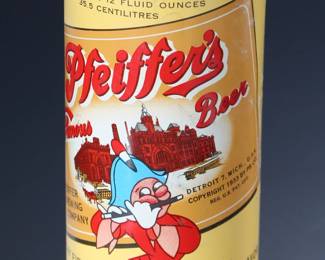 Antique Pfeiffer's Beer Can Flat top	4.75x 2.75in Diameter 	196242
