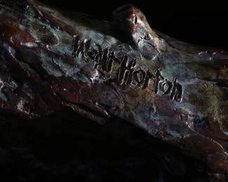 Walt Horton “It's Your Move” Bronze Sculpture Native American Girl & Deer 11/100	15.5x23.25x10.5in	199153
