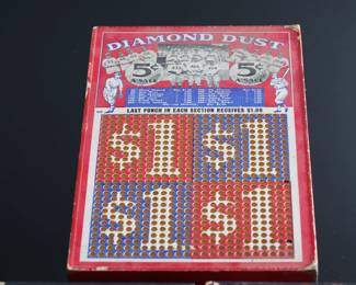 Lot of 3 Vintage Baseball Theme Punchboards Diamond Dust/Play Ball Trade Stimulators Punch Boards 		196009
