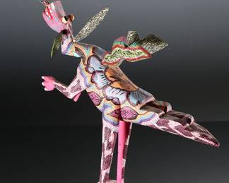 Large Pepe Santiago Dragon Mexican Folk Art Oaxaca Wood Carving	17.5x4x19.5in	196213
